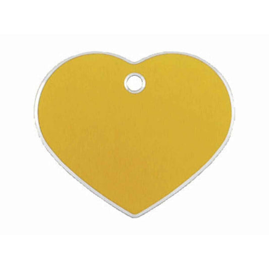 Identification plate for collar Imarc Hi Line Golden Heart Aluminium