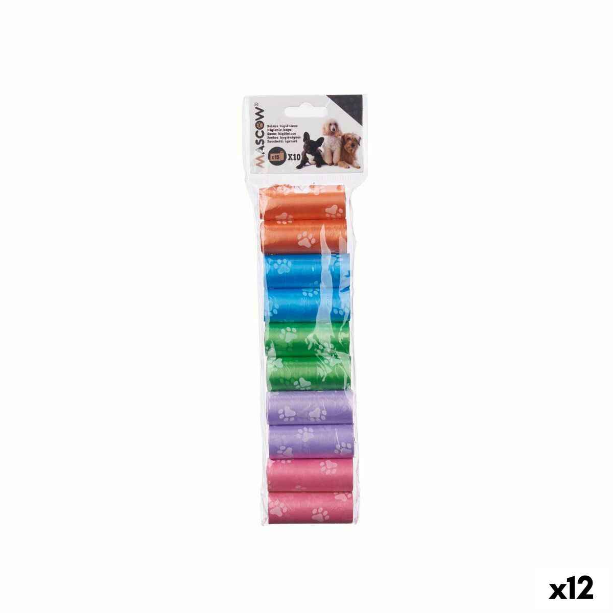 Set of Bags Mascow Green Pink Violet 9 x 30 x 2,5 cm Pets (12 Units)