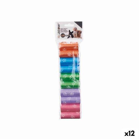 Set of Bags Mascow Green Pink Violet 9 x 30 x 2,5 cm Pets (12 Units)